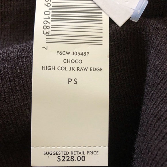 Eileen Fisher Choc Brown Wool Sweater PS NWT - Picture 7 of 7